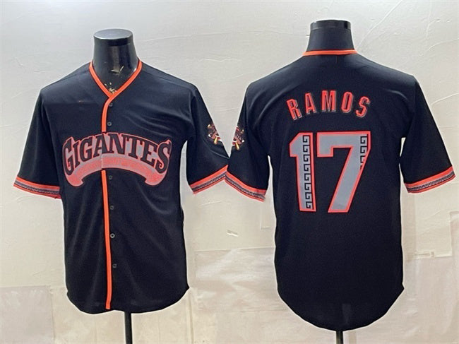 San Francisco Giants #17 Heliot Ramos Black HOLBERT 2026 Alternate Stadium Stitched Jersey