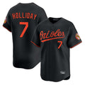 Baltimore Orioles #7 Jackson Holliday Player Black HOLBERT Limited Home Game Stitched Jerseys