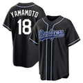 Los Angeles Dodgers #18 Yoshinobu Yamamoto Player Black HOLBERT Carbon Limited Home Stitched Jerseys