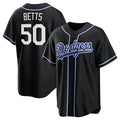 Los Angeles Dodgers #50 Mookie Betts Black HOLBERT Lights Out Limited Stitched Jersey