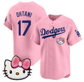 Los Angeles Dodgers #17 Shohei Ohtani Pink HOLBERT 2025 Hello Kitty Vapor Limited Stitched Jersey