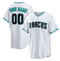 Custom Arizona Diamondbacks White HOLBERT Cool Base Stitched Jersey