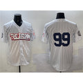 New York Yankees #99 Aaron Judge White HOLBERT Bronx Graffiti Vapor Limited Stitched Jersey