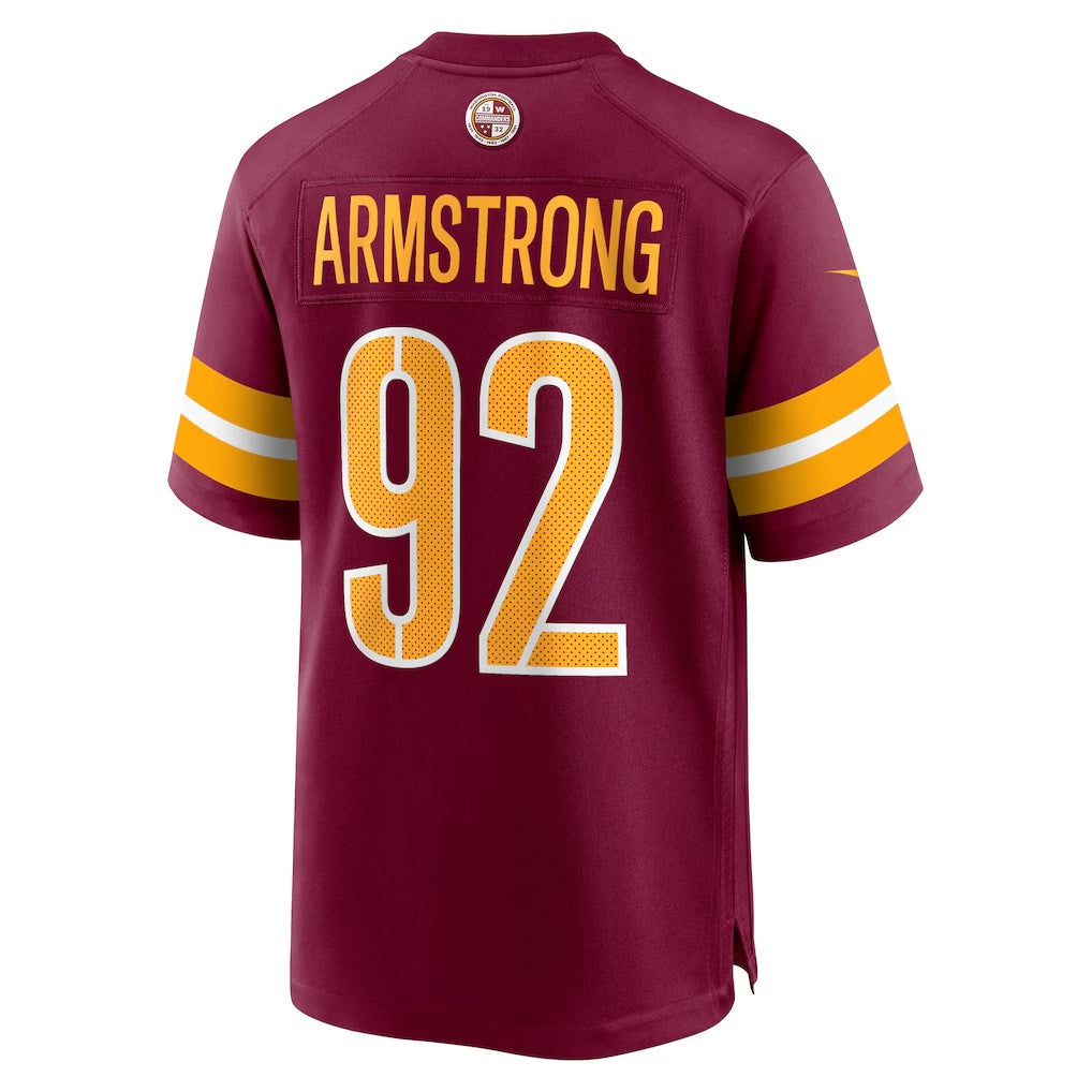 W.Commanders #92 Dorance Armstrong Burgundy HOLBERT Game Jersey