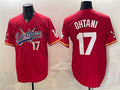 Los Angeles Dodgers x One Piece #17 Shohei Ohtani Red HOLBERT Vapor Premier Limited Stitched Jersey