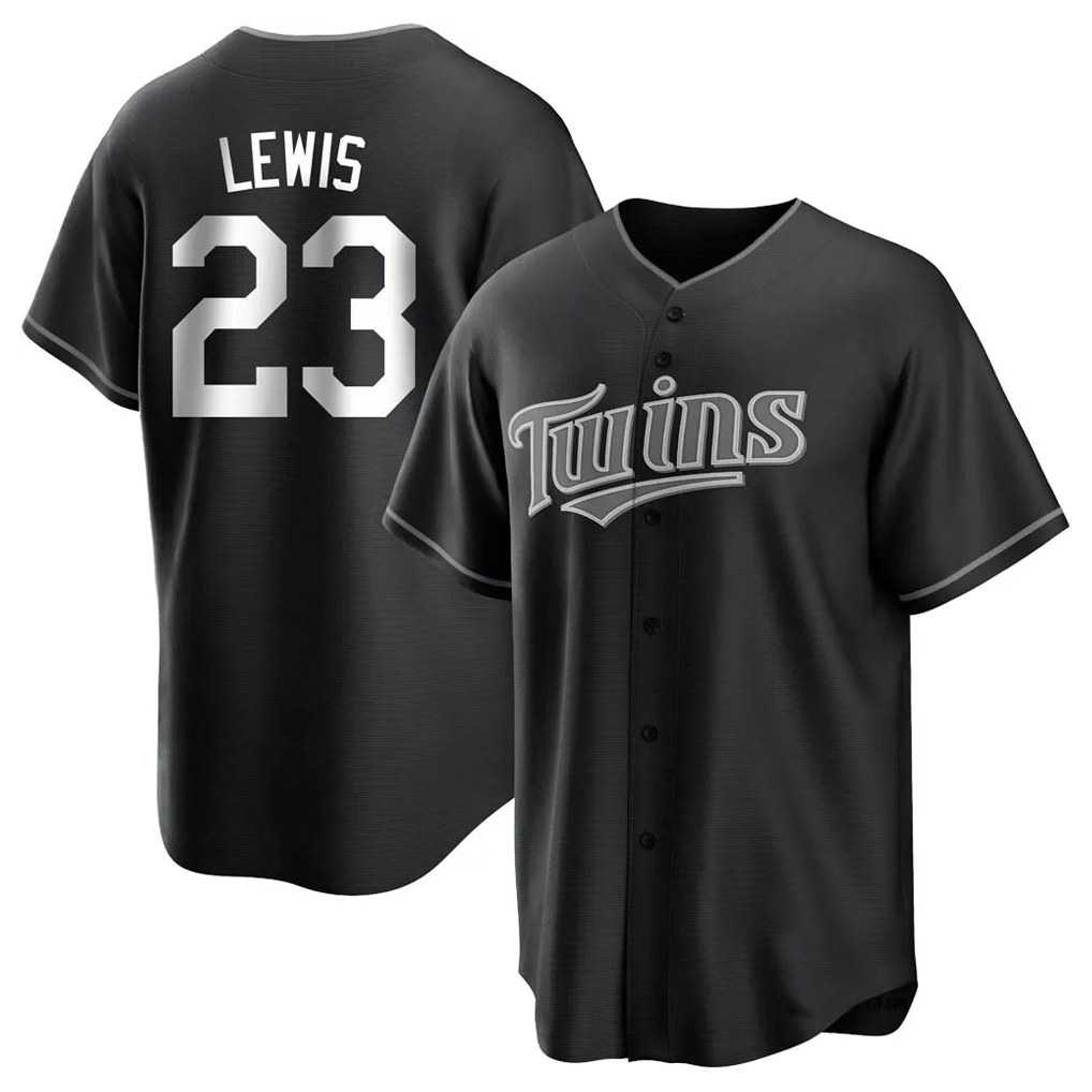 Minnesota Twins #23 Royce Lewis Player Black HOLBERTHome Game Stitched Jerseys