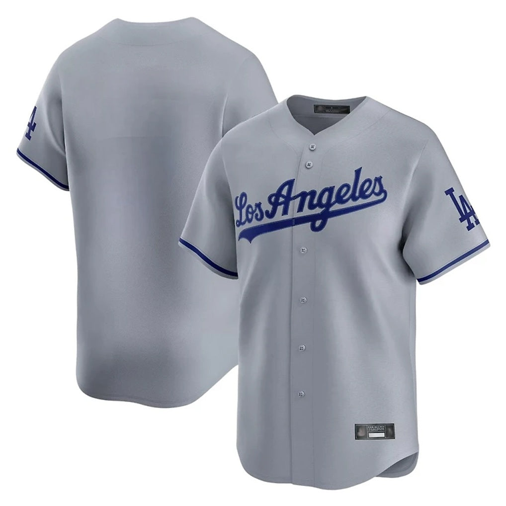 Los Angeles Dodgers Blank Player Gray HOLBERT Limited Game Stitched Jerseys