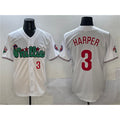 Philadelphia Phillies #3 Bryce Harper White HOLBERT Phanatic Limited Stitched Jersey