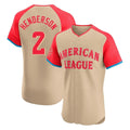 Baltimore Orioles #2 Gunnar Henderson Player Cream HOLBERT American League All-Star Limited Elite Home Game Stitched Jerseys