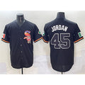 Chicago White Sox #45 Michael Jordan Black HOLBERT Mexico Limited Stitched Jersey