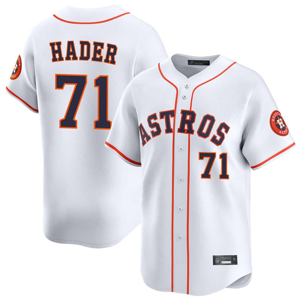 Houston Astros #71 Josh Hader Player White HOLBERT Home Limited Stitched Jerseys