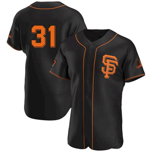 San Francisco Giants #31 LaMonte Wade Jr Black HOLBERT 2021 Alternate Jersey