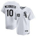 Chicago White Sox #10 Chase Meidroth Player White HOLBERT Stripe Limited Home Stitched Jerseys