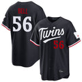 Minnesota Twins #56 Josh Bell Player Navy HOLBERTHome Game Stitched Jerseys