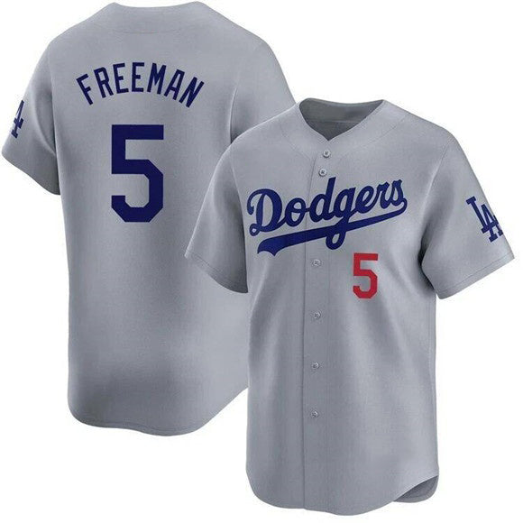 Los Angeles Dodgers #5 Freddie Freeman Gray HOLBERT 2025 Limited Stitched Jersey