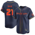 Houston Astros #21 Yainer Diaz Player Navy HOLBERT City Connect Home Limited Stitched Jerseys