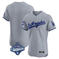 Los Angeles Dodgers Blank Player Gray HOLBERT Limited Elite Home World Series Meet Stitched Jerseys