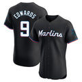 Miami Marlins #9 Xavier Edwards Player Black HOLBERT Vapor Home Limited Elite Stitched Jerseys