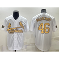 St. Louis Cardinals #46 Paul Goldschmidt White HOLBERT 2022 All Star Stitched Cool Base Jersey