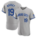 Kansas City Royals #19 Michael Massey Player Gray HOLBERT Limited Elite Home Game Stitched Jerseys