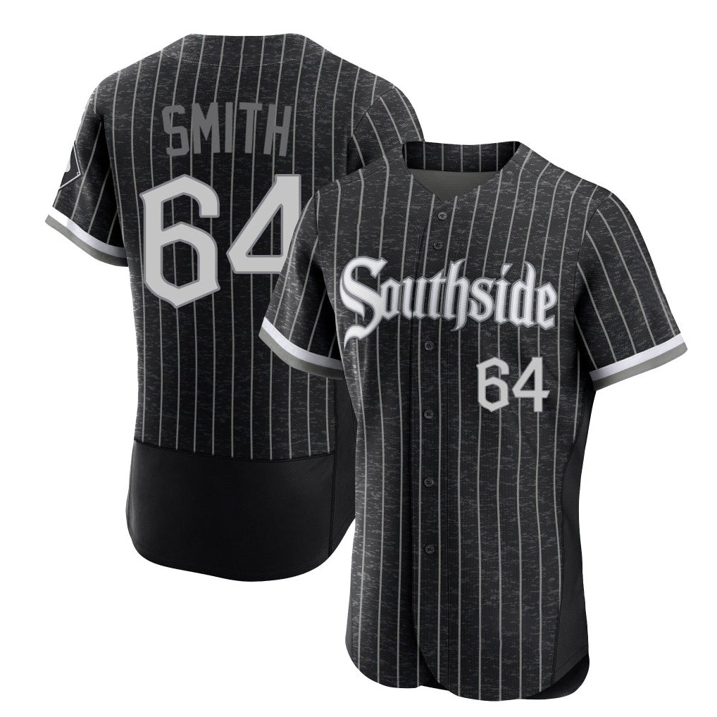 Chicago White Sox #64 Shane Smith Player Black HOLBERT City Connect Limited Elite Home Stitched Jerseys