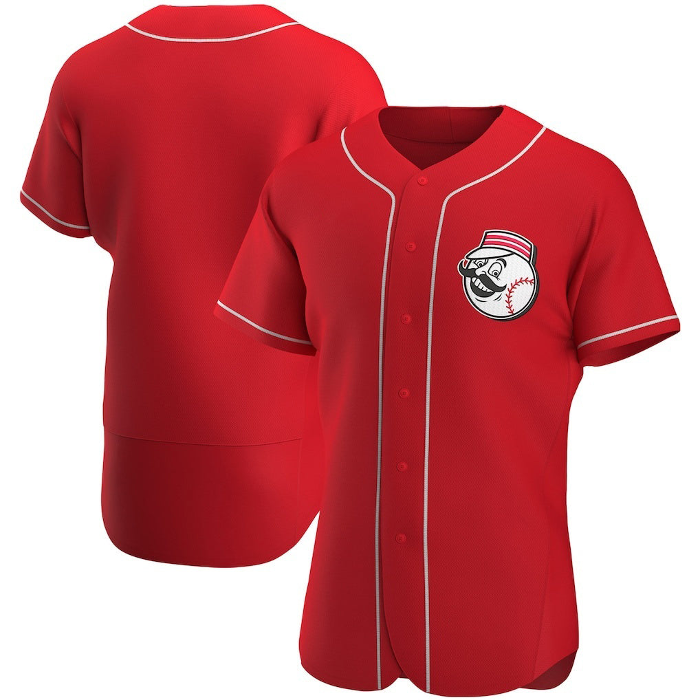 Cincinnati Reds Scarlet HOLBERT Alternate Authentic Team Logo Jersey