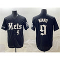 New York Mets #9 Brandon Nimmo Black HOLBERT 'Gotham Gothic Edition' Vapor Premier Limited Stitched Jersey
