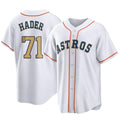 Houston Astros #71 Josh Hader Player Gold HOLBERT Collection Game Home Stitched Jerseys