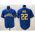 Seattle Mariners #22 Bryan Woo Royal HOLBERT 2025 Limited Stitched jersey