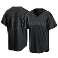 Cincinnati Reds #11 Barry Larkin Player Black HOLBERT T-shirt Game Home Stitched Jerseys