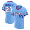 Atlanta Braves #23 Michael Harris II Player Powder Blue HOLBERT 2026 City Connect T-shirt Limited Elite Home Game Stitched Jerseys