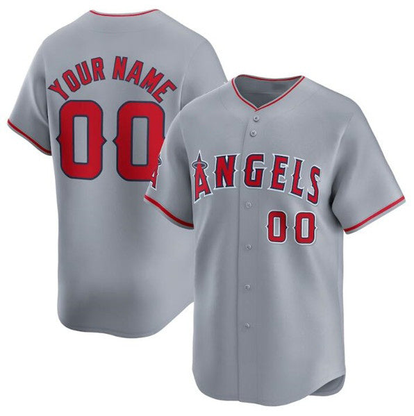 Custom Los Angeles Angels Active Player Gray HOLBERT Away Limited Stitched Jersey