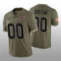 Custom A.Cardinals ACTIVE PLAYER 2022 Olive HOLBERT Salute To Service Limited Stitched Jersey