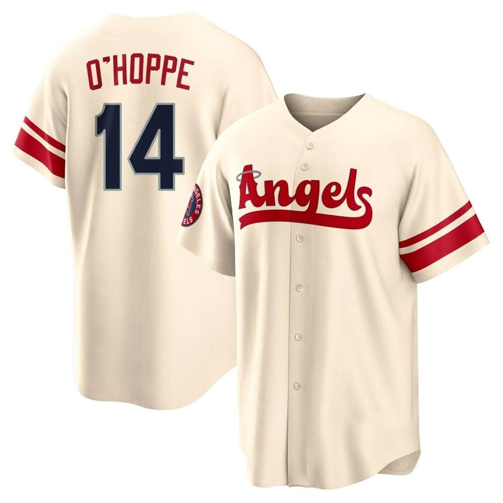 Los Angeles Angels #14 Logan O'Hoppe Player Cream HOLBERT City Connect Home Stitched Jerseys