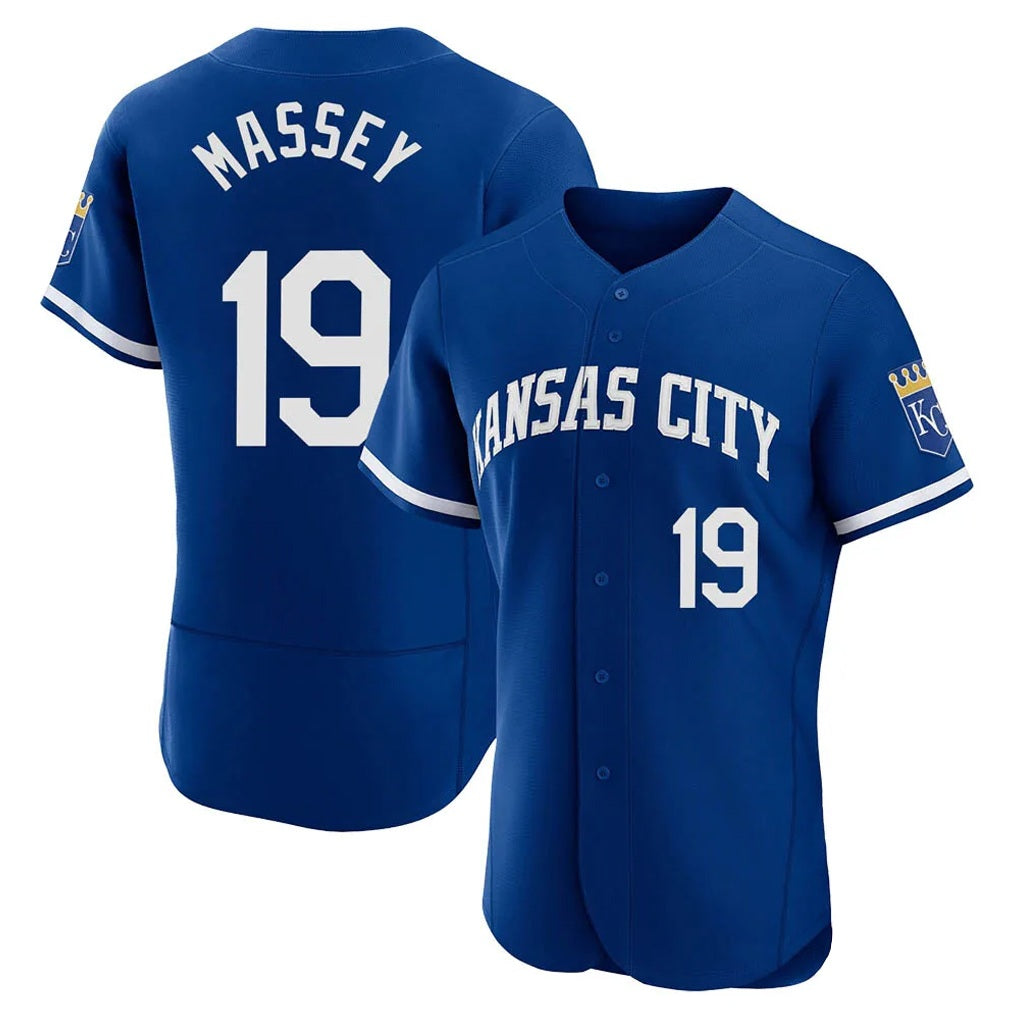 Kansas City Royals #19 Michael Massey Player Royal HOLBERT City Connect Limited Elite Home Game Stitched Jerseys