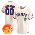 Custom San Francisco Giants x Dragon Ball Cream HOLBERT Vapor Premier Limited Jersey - All Stitched