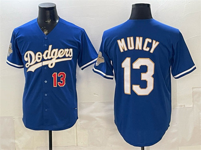 Los Angeles Dodgers #13 Max Muncy Royal HOLBERT 2026 Alternate Gold Collection Stadium Stitched Jersey