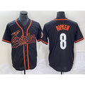 Baltimore Orioles #8 Cal Ripken Jr Black HOLBERT Cool Base Stitched Jersey