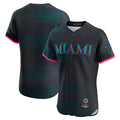 Miami Marlins Blank Player Black HOLBERT City Connect Home Limited Elite Stitched Jerseys