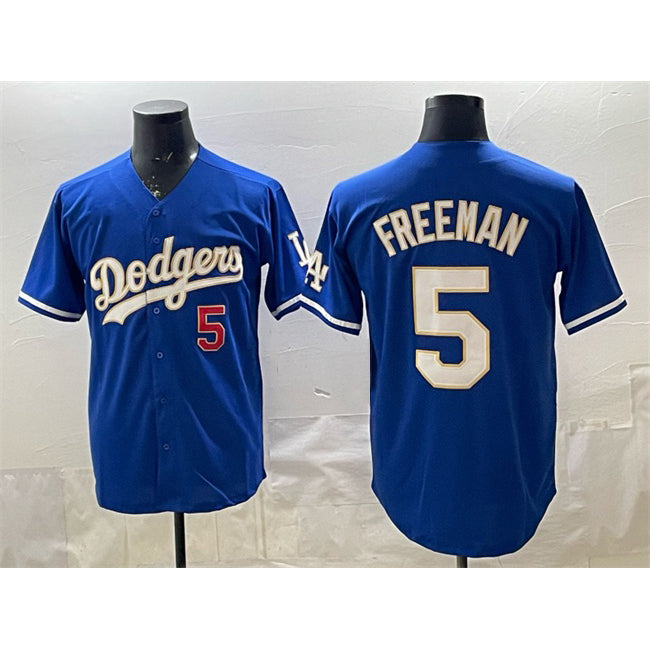 Los Angeles Dodgers #5 Freddie Freeman Royal HOLBERT Limited Stitched Jersey