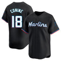 Miami Marlins #18 Griffin Conine Player Black HOLBERT Home Limited Stitched Jerseys