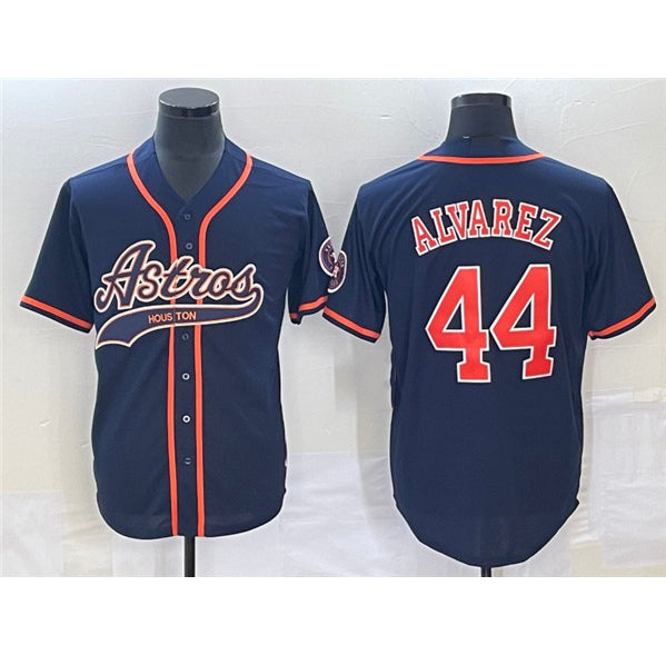 Houston Astros #44 Yordan Alvarez Navy HOLBERT Cool Base Stitched Jersey