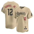 Arizona Diamondbacks #12 Lourdes Gurriel Jr Player Tan HOLBERT City Connect Limited Home Game Stitched Jerseys