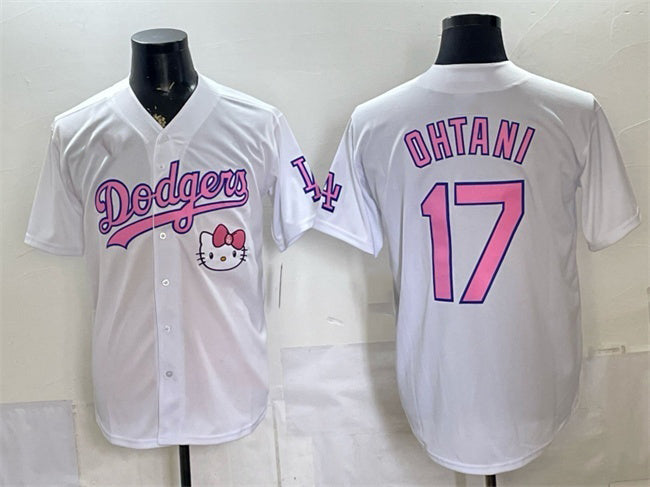Los Angeles Dodgers #17 Shohei Ohtani White HOLBERT 2025 Hello Kitty Vapor Limited Stitched Jersey