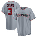 Washington Nationals #3 Dylan Crews Gray HOLBERT Road Replica Jersey