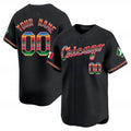 Custom Chicago White Sox Mexico Vapor Premier Limited Jersey V3- Black HOLBERT