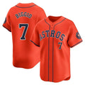 Houston Astros #7 Craig Biggio Player Orange HOLBERT Home Limited Stitched Jerseys