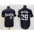 Seattle Mariners #29 Cal Raleigh Black HOLBERT 'Deep Sea Gothic Edition' Vapor Premier Limited Stitched Jersey