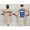 Los Angeles Dodgers #18 Yoshinobu Yamamoto Number Cream HOLBERT 2024 City Connect Limited Stitched Jerseys
