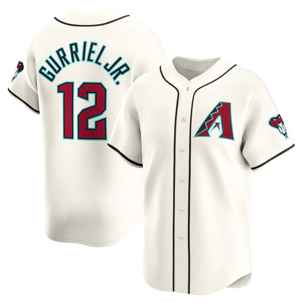 Arizona Diamondbacks #12 Lourdes Gurriel Jr. Cream HOLBERT Home Limited Player Jersey